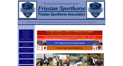 Desktop Screenshot of friesiansporthorseassociation.com